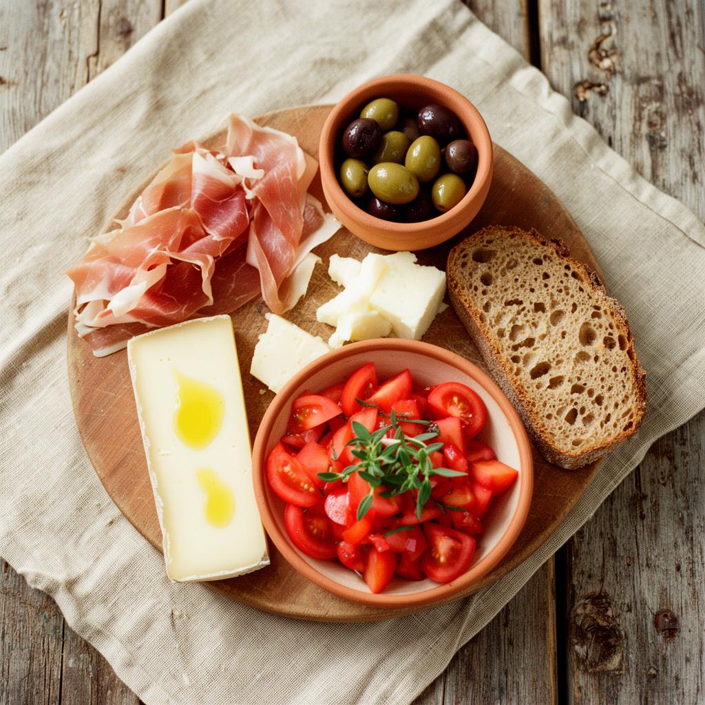 Entradas — Saladas, vinagretes, frescos